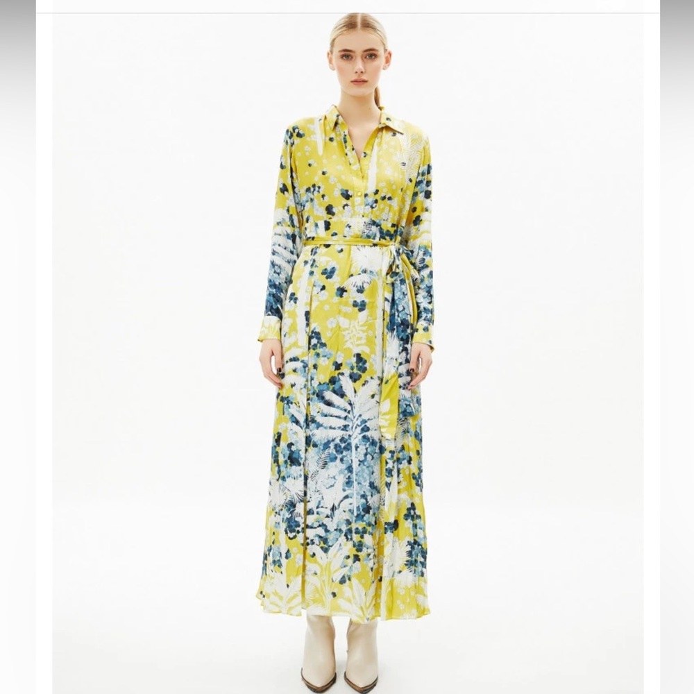 Falguni Shane Peacock Dress, Size Large